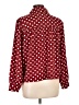 Unbranded Polka Dots Burgundy Long Sleeve Blouse Size L (estimated) - photo 2