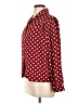 Unbranded Polka Dots Burgundy Long Sleeve Blouse Size L (estimated) - photo 5