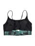 Unbranded Tropical Black Swimsuit Top Size S - photo 1
