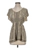 Cato Gray Short Sleeve Blouse Size S - photo 1