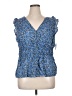 Old Navy Blue Sleeveless Blouse Size XL - photo 1