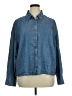 Chico's Blue Long Sleeve Button-Down Shirt Size XL (3.5) - photo 1
