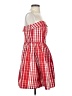 Vineyard Vines Checkered-gingham Red Casual Dress Size 6 - photo 4