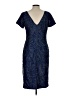 JS Collections Paisley Blue Cocktail Dress Size 10 - photo 2