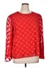 Cato 100% Polyester Hearts Red Long Sleeve Top Size XL - photo 1