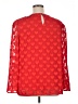 Cato 100% Polyester Hearts Red Long Sleeve Top Size XL - photo 2