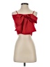 Shein Red Sleeveless Blouse Size 4 - photo 1