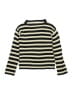 Crewcuts 100% Cotton Stripes Yellow Turtleneck Sweater Size 10 - photo 1