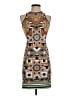 Clover Canyon Graphic Brown Cocktail Dress Size XS - photo 1