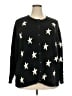 Quacker Factory Stars Black Pullover Sweater Size 2X - photo 1