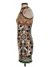 Clover Canyon Graphic Brown Cocktail Dress Size XS - photo 5