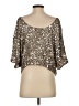 Vince. 100% Viscose Silver 3/4 Sleeve Blouse Size XS - photo 2
