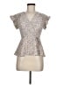 Monteau Ivory Short Sleeve Blouse Size M - photo 1