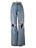 GRLFRND 100% Cotton Hearts Blue Jeans Size 26 waist - photo 1