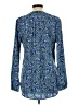 Nine West Paisley Blue Long Sleeve Blouse Size L - photo 2
