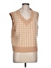 Unbranded Houndstooth Tan Sweater Vest Size L - photo 1