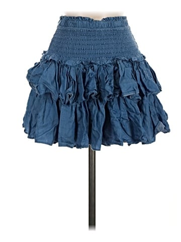 Pookie & Sebastian Denim Skirt (view 1)