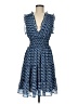 Max Studio 100% Polyester Paisley Blue Casual Dress Size M - photo 1
