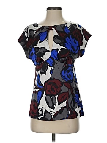 Trina Turk Short Sleeve Silk Top (view 1)