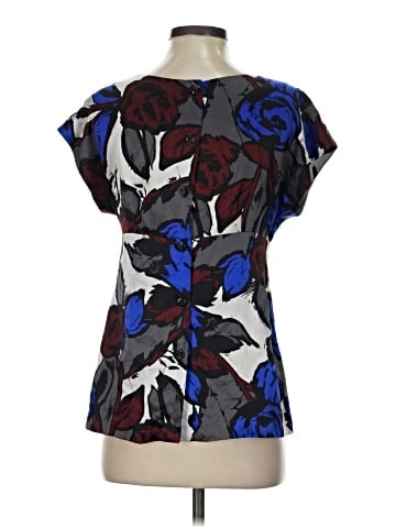 Trina Turk Short Sleeve Silk Top (view 2)
