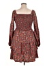 BTFBM 100% Polyester Paisley Red Casual Dress Size XL - photo 2