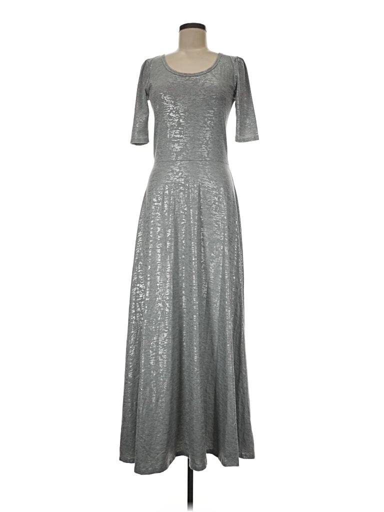Pre-owned Lularoe Cocktail Dress In Silver