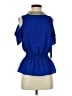 Moa Moa Blue Short Sleeve Blouse Size S - photo 1