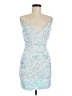 B. Smart 100% Polyester Stars Silver Cocktail Dress Size M - photo 1