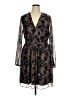 BCBGeneration 100% Polyester Print Black Cocktail Dress Size 16 - photo 1