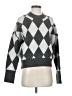 Abercrombie & Fitch Argyle Gray Pullover Sweater Size XXS - photo 1