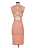 Love J Solid Orange Cocktail Dress Size S - photo 2