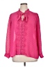Torrid 100% Polyester Pink Long Sleeve Blouse Size 1X Plus (1) - photo 1