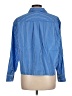 Talbots Stripes Blue Long Sleeve Button-Down Shirt Size L - photo 2