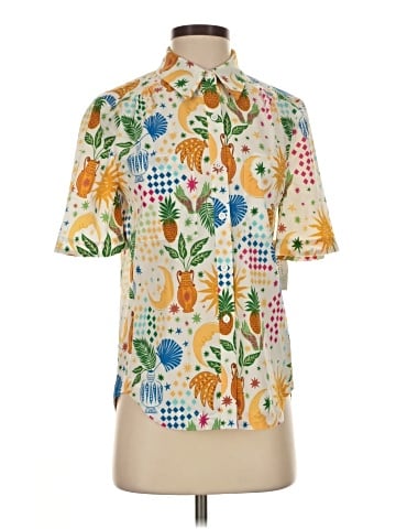Carlisle Short Sleeve Silk Top (view 1)