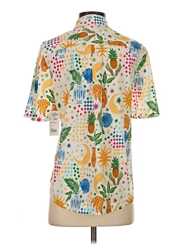 Carlisle Short Sleeve Silk Top (view 2)