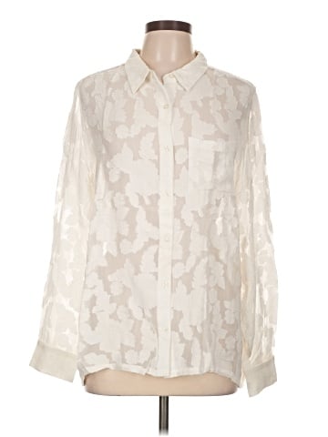 En Creme Long Sleeve Blouse (view 1)