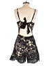 Shop17 100% Polyester Damask Floral Jacquard Paisley Black Romper Size S - photo 2
