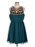 Alya 100% Polyester Teal Cocktail Dress Size L - photo 1