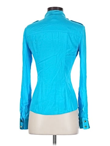 Cache Long Sleeve Silk Top (view 2)