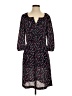 Daniel Rainn 100% Polyester Floral Black Blue Casual Dress Size S - photo 1