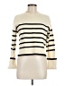 Vigoss Stripes Ivory Turtleneck Sweater Size M - photo 1