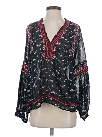 Ulla Johnson Long Sleeve Silk Top (view 1)