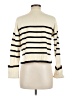 Vigoss Stripes Ivory Turtleneck Sweater Size M - photo 2