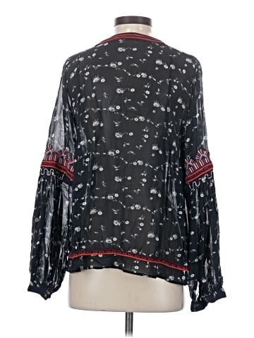 Ulla Johnson Long Sleeve Silk Top (view 2)