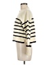 Vigoss Stripes Ivory Turtleneck Sweater Size M - photo 5