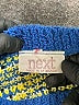 Next Chevron-herringbone Yellow Blue Pullover Sweater Size M - photo 7