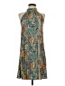 Unbranded 100% Polyester Paisley Blue Cocktail Dress Size S - photo 1