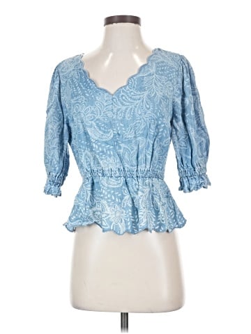 Democracy 3/4 Sleeve Blouse (view 1)