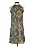 Unbranded 100% Polyester Paisley Blue Cocktail Dress Size S - photo 2