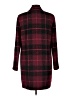 1.State 100% Polyester Plaid Burgundy Coat Size M - photo 2
